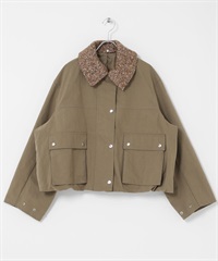 2WAY領片氣球夾克(卡其綠-one-KHAKI)