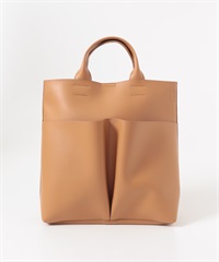 大口袋輕便托特包(駝色-one-CAMEL)