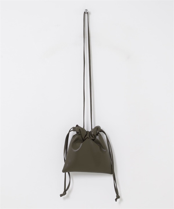 碎褶設計迷你包(卡其綠-one-KHAKI)