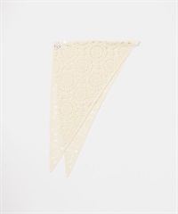 鈎針蕾絲三角巾(象牙白-one-IVORY)