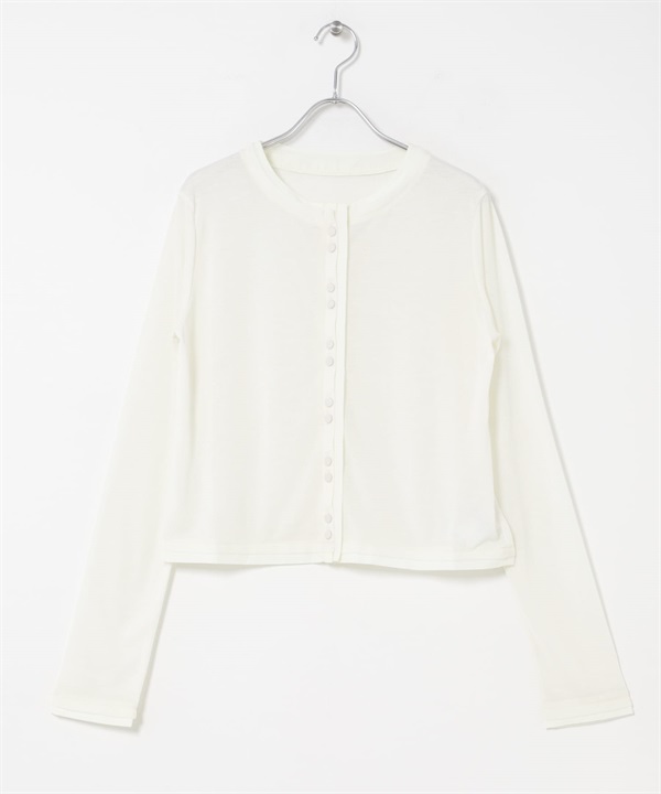 層次感開襟衫(象牙白-one-IVORY)