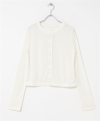 層次感開襟衫(象牙白-one-IVORY)