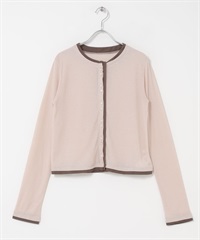 層次感開襟衫(淺桃粉色-one-其他粉色)