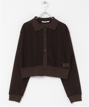 透膚襯衫開襟衫(棕色-one-BROWN)