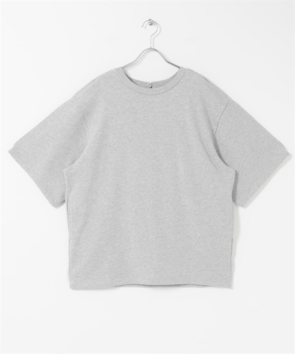 露背寬版休閒上衣(淺灰色-one-其他灰色)