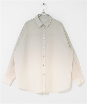 漸層色襯衫(灰色-one-其他灰色)