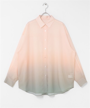 漸層色襯衫(粉紅色-one-其他粉色)