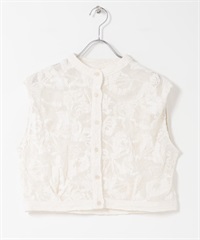 巴登蕾絲短版襯衫(象牙白-one-IVORY)