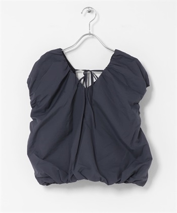 氣球蝴蝶結罩衫(炭灰色-one-其他灰色)