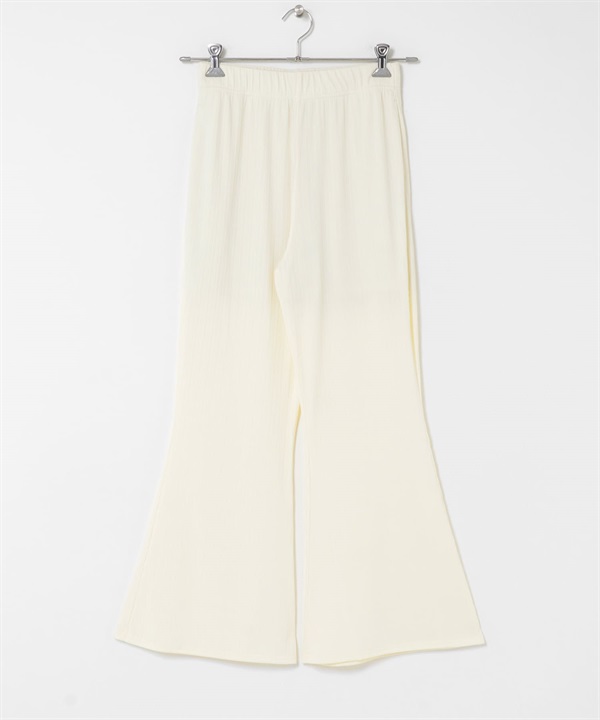 輕便羅紋喇叭褲(象牙白-one-IVORY)