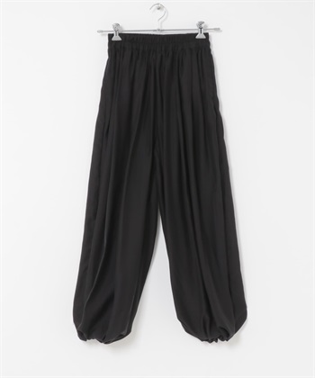 透膚氣球剪裁長褲(黑色-one-BLACK)