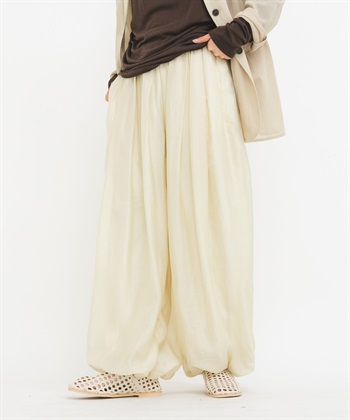 透膚氣球剪裁長褲