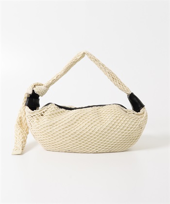 網狀肩背包(象牙白-one-IVORY)