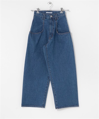 【新色追加】大口袋設計牛仔褲(藍色-36-BLUE)