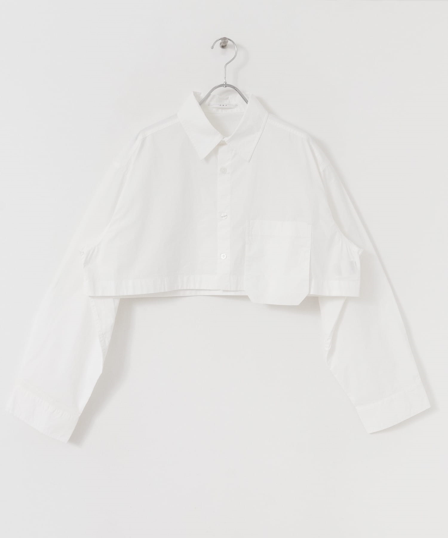 短版襯衫(米色-one-OFF WHITE)