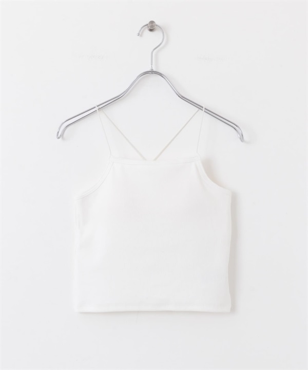 附罩杯細肩帶背心(米色-one-OFF WHITE)