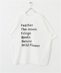 復古仿舊寬版T恤(米色-one-OFF WHITE)