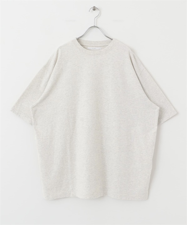 復古仿舊寬版T恤(燕麥色-one-OATMEAL)