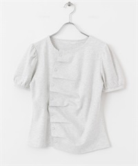 不對稱設計上衣(燕麥色-one-OATMEAL)