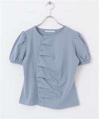 不對稱設計上衣(藍色-one-BLUE)