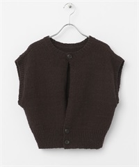 圈圈紗針織背心(棕色-one-BROWN)