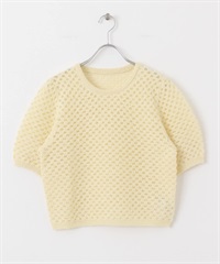 毛圈紗網狀套衫(黃色-one-YELLOW)