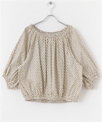 2WAY印花罩衫(象牙白-one-其他白色)