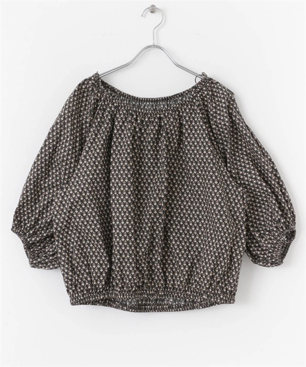 2WAY印花罩衫(黑色-one-其他黑色)