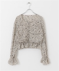 印花馬甲式罩衫(象牙白-one-IVORY)