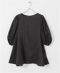 拼接剪裁透膚襯衫(黑色-one-BLACK)