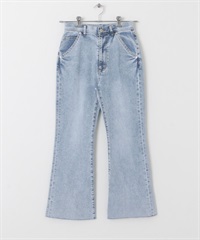 彈性喇叭牛仔褲(淺藍色-34-LIGHT BLUE)