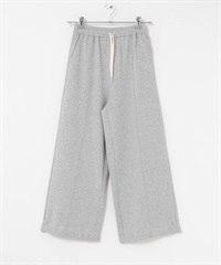細褶毛圈休閒長褲(淺灰色-one-GRAY)