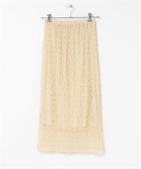 微透蕾絲裙(附襯裙)(象牙白-one-IVORY)