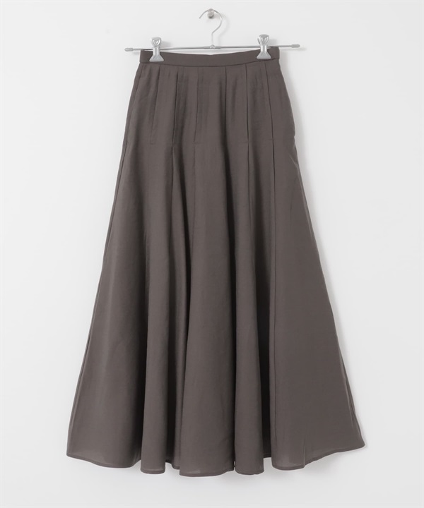 寬襬透膚長裙(炭灰色-one-CHARCOAL GRAY)
