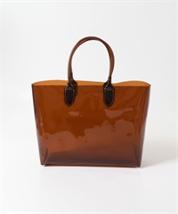 PVC透明托特包(棕色-one-BROWN)