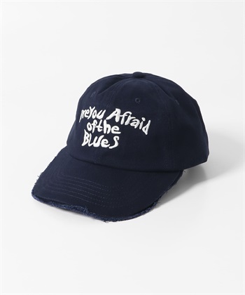 破壞感帽簷設計棒球帽(藏青色-one-NAVY)
