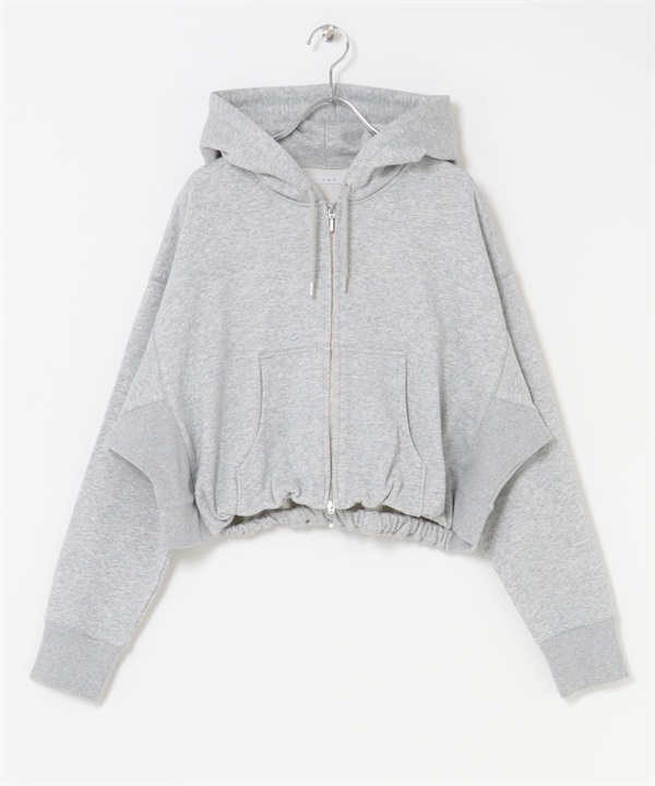 正面拉鍊連帽外套(淺灰色-one-其他灰色)