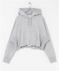 正面拉鍊連帽外套(淺灰色-one-其他灰色)