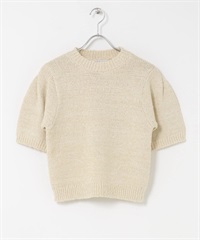 五分袖短版針織衫(象牙白-one-IVORY)