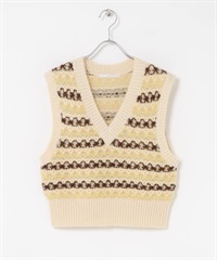 透膚緹花針織背心(膚色混色-one-其他膚色)