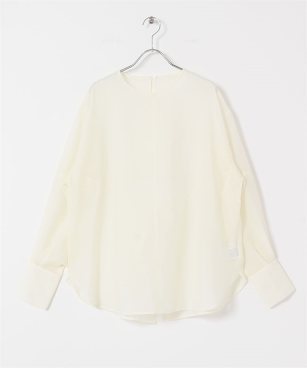 背面設計透膚罩衫(象牙白-one-IVORY)