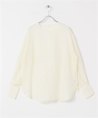 背面設計透膚罩衫(象牙白-one-IVORY)