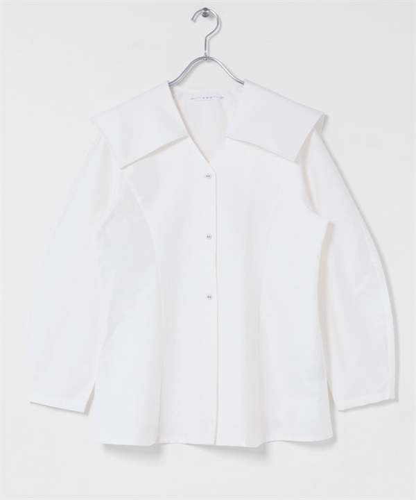 水手領罩衫(米色-one-OFF WHITE)