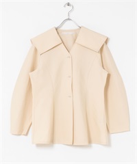 水手領罩衫(奶油色-one-其他黃色)