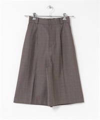 格紋五分褲(棕色-one-其他棕色)