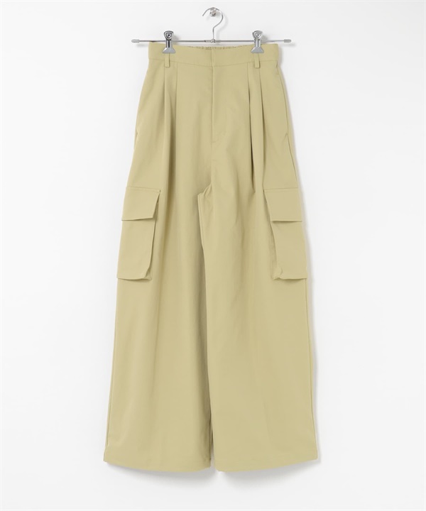 工裝設計長褲(淺卡其綠-one-LIGHT KHAKI)