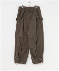 2WAY寬版工作褲(棕色-one-BROWN)