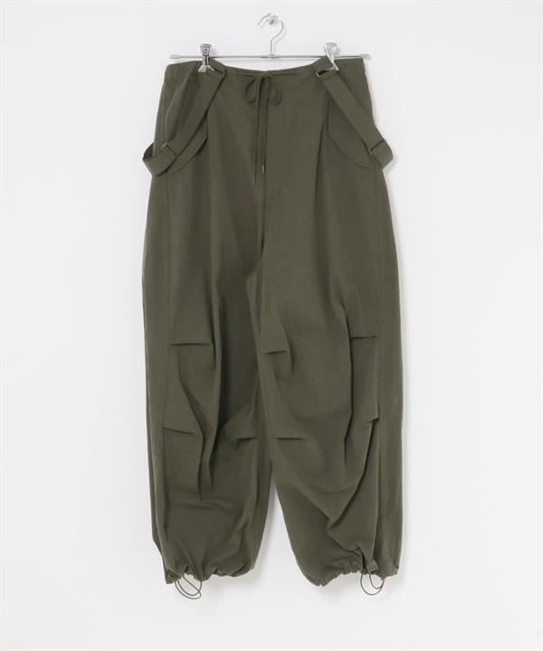 2WAY寬版工作褲(卡其綠-one-KHAKI)