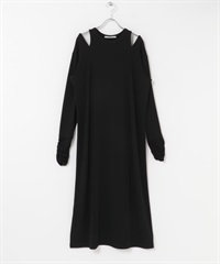 露肩洋裝(黑色-one-BLACK)