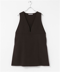 A字迷你背心裙(深棕色-one-DARK BROWN)